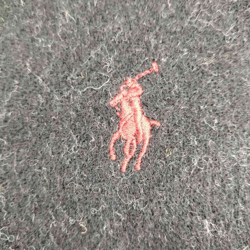 ポロラルフローレン POLO RALPH LAUREN イタリア製 現行タグ ポニー刺繍 フリンジ マフラー メンズ