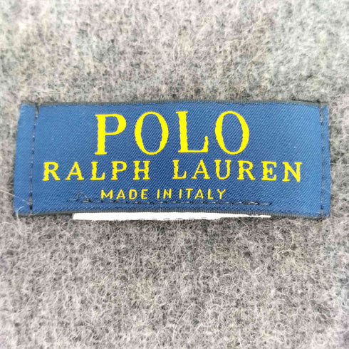 ポロラルフローレン POLO RALPH LAUREN イタリア製 現行タグ ポニー刺繍 フリンジ マフラー メンズ