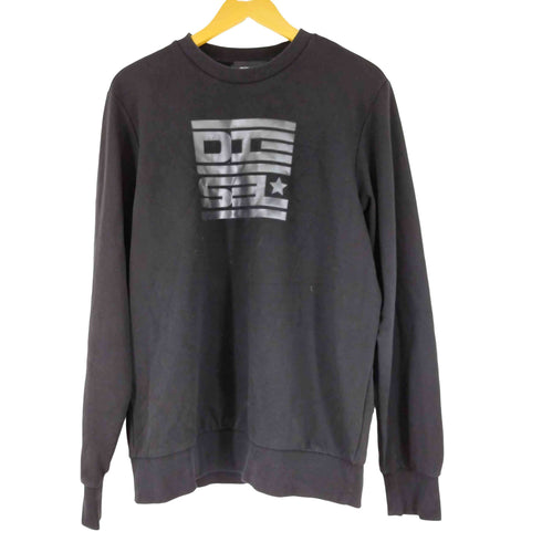 ディーゼル DIESEL ロゴプリントデザイン 長袖 スウェット メンズ import:L