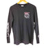 ディーゼル DIESEL 両面プリントデザイン 長袖 クルーネックTシャツ メンズ import:S