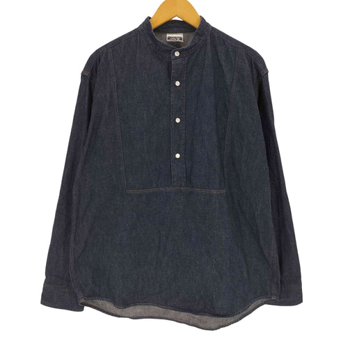 STABILIZER GNZ スタビライザージーンズ 2-14 BIB SHIRT インディゴ デニム プルオーバーシャツ メンズ