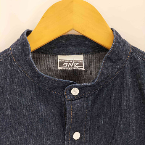 STABILIZER GNZ スタビライザージーンズ 2-14 BIB SHIRT インディゴ デニム プルオーバーシャツ メンズ