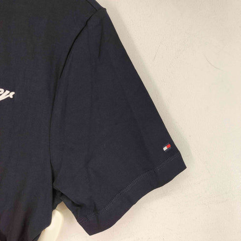 トミーヒルフィガー TOMMY HILFIGER スクリプトロゴ レギュラーフィット クルーネック 半袖 Tシャツ レディース import:S