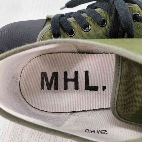 エムエイチエル MHL. ARMY SHOES キャンバス ローカットスニーカー メンズ JPN:26