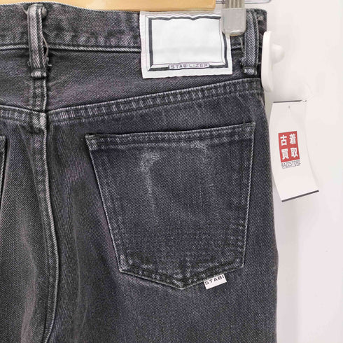 STABILIZER GNZ スタビライザージーンズ ブラック タックテーパードデニム メンズ W29L30
