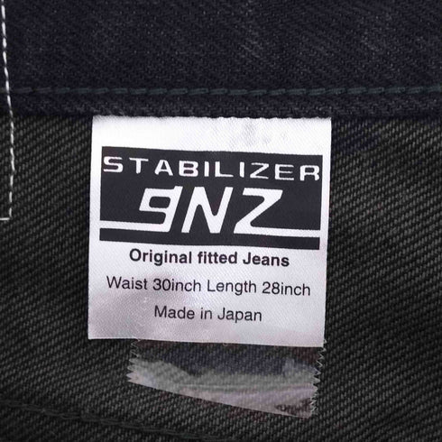 STABILIZER GNZ スタビライザージーンズ O-12 tight tapered ブラック タックテーパードデニム メンズ W29L30
