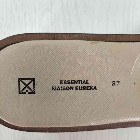 メゾンエウレカ MAISON EUREKA PVC リボンストラップサンダル レディース 37