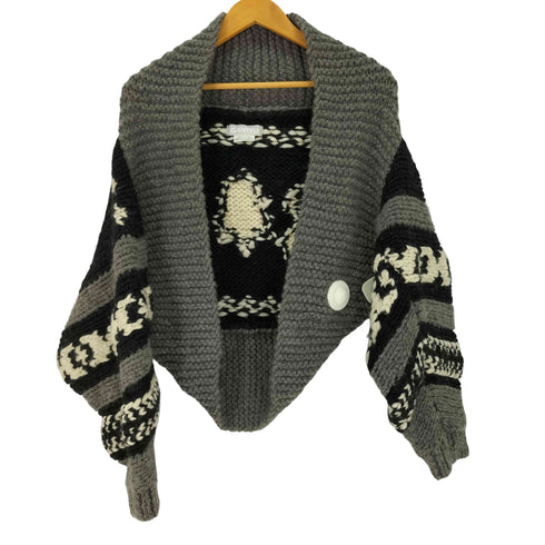 コムデギャルソンガンリュウ COMME des GARCONS GANRYU ショールカラー カウチンニット カーディガン メンズ
