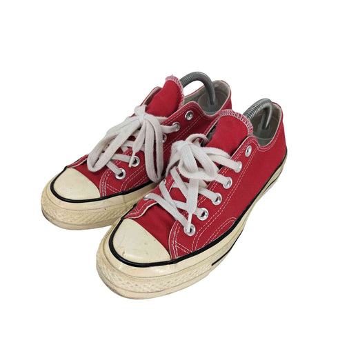 コンバース CONVERSE CHUCK 70 OX ENAMEL RED ローカットスニーカー レディース 23.5
