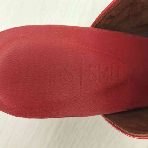 JAMES SMITH ジェームズ スミス オープントゥ レザーヒールパンプス レディース 38