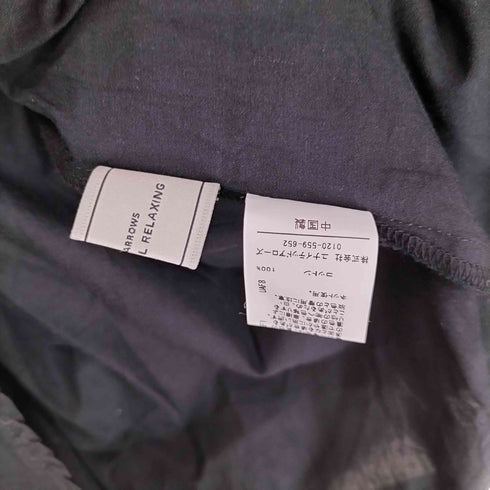 グリーンレーベルリラクシング GREEN LABEL RELAXING フリル ネック ショートスリーブ レディース FREE