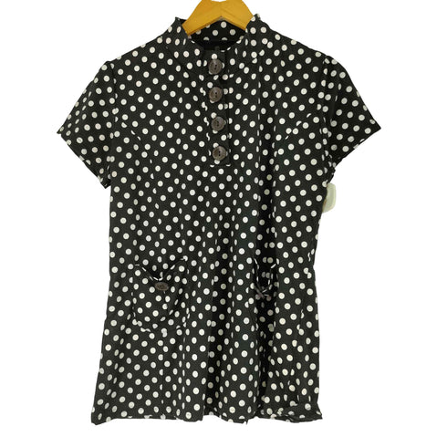 ST.HELENA ドット 半袖 Tシャツ レディース import:M