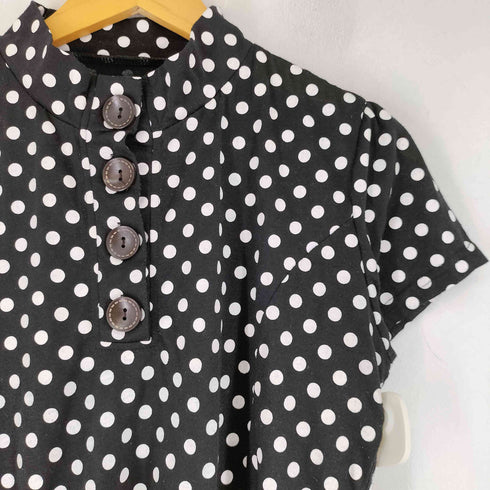 ST.HELENA ドット 半袖 Tシャツ レディース import:M