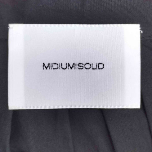 ミディウミソリッド MIDIUMISOLID 七分袖 刺繍 コットン ブラウス レディース