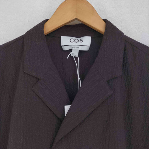 コス COS regular 開襟 オープンカラー 半袖シャツ メンズ import:S