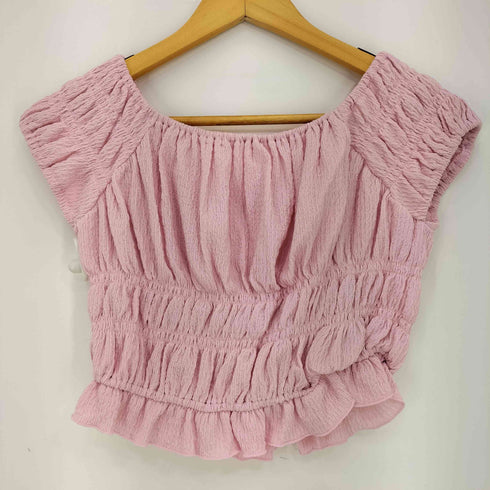リリーブラウン Lily Brown 26ss シャーリングカットトップス レディース ONE SIZE