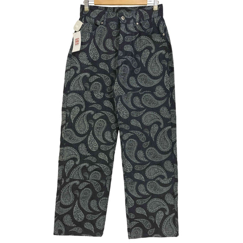 エフティダブリュー フォーザウィーケンド FTW / FOR THE WEEKEND DOUBLE KNEE RIGID BELT PANTS ペイズリー柄 ダブルニーリジットデニムパンツ メンズ JPN:M