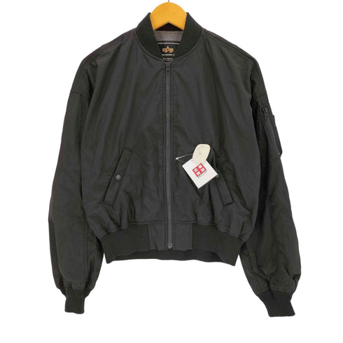 アルファインダストリーズ ALPHA INDUSTRIES ブルドロップショルダーMA-1ライトシェルジャケット レディース JPN:M