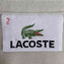 ラコステ LACOSTE ロゴ刺繍 リブカラー 鹿の子 半袖ポロシャツ メンズ 2