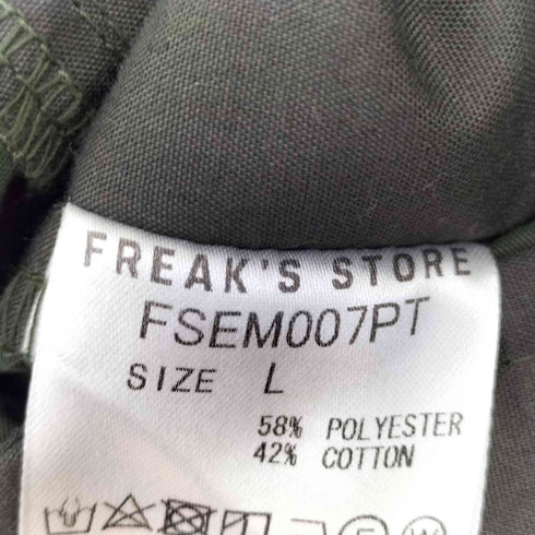 フリークスストア FREAKS STORE ワイドストレート カーゴパンツ メンズ JPN:L