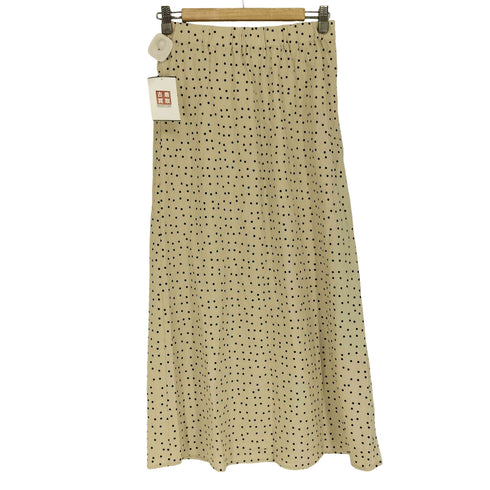 ユナイテッドアローズグリーンレーベルリラクシング UNITED ARROWS green label relaxing BREEZE LINEN ブリーズリネン ナロー スカート ドット レディース JPN:38