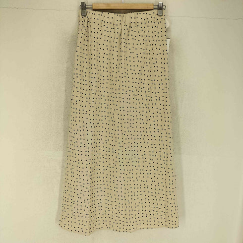 ユナイテッドアローズグリーンレーベルリラクシング UNITED ARROWS green label relaxing BREEZE LINEN ブリーズリネン ナロー スカート ドット レディース JPN:38