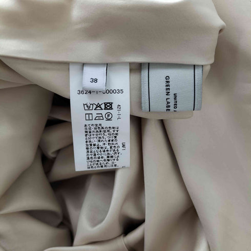 ユナイテッドアローズグリーンレーベルリラクシング UNITED ARROWS green label relaxing BREEZE LINEN ブリーズリネン ナロー スカート ドット レディース JPN:38