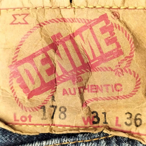 ドゥニーム Denime オリゾンティ期 Lot178 ボタンフライ デニム メンズ W31L36