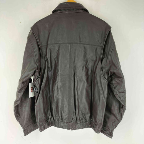 セントジョンズベイ STJOHNS BAY 90-00S 裏地キルティング レザーブルゾン メンズ import:M