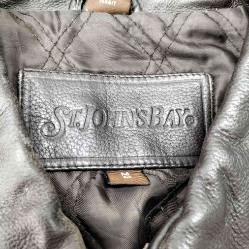 セントジョンズベイ STJOHNS BAY 90-00S 裏地キルティング レザーブルゾン メンズ import:M