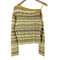 マウジー moussy RANDOM STRIPE SHOULDER ランダムストライプ オフ ショルダー トップス レディース FREE