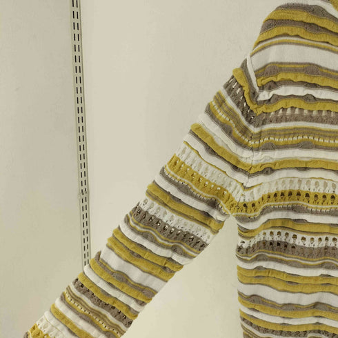 マウジー moussy RANDOM STRIPE SHOULDER ランダムストライプ オフ ショルダー トップス レディース FREE