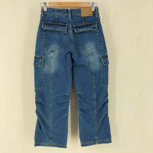 エックスガール X-girl LOW RISE CARGO POCKET DENIM PANTS ロー ライズ カーゴ ポケット デニム パンツ レディース S