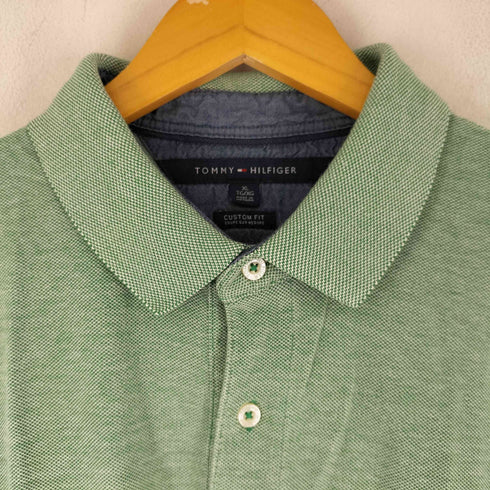 トミーヒルフィガー TOMMY HILFIGER ロゴ刺繍 半袖 ポロシャツ メンズ import:XL