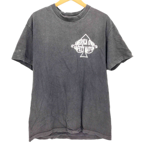 オルタナティブ alternative ALTER T PRE-SHRUNK USA製 スペード 両面 プリント S/S Tシャツ メンズ import:L