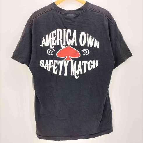 オルタナティブ alternative ALTER T PRE-SHRUNK USA製 スペード 両面 プリント S/S Tシャツ メンズ import:L
