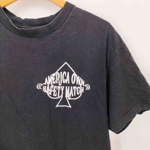 オルタナティブ alternative ALTER T PRE-SHRUNK USA製 スペード 両面 プリント S/S Tシャツ メンズ import:L