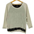 ReorMix 十字架 ラインストン レースドッキング 異素材切替 長袖Tシャツ レディース JPN:M