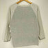 ReorMix 十字架 ラインストン レースドッキング 異素材切替 長袖Tシャツ レディース JPN:M