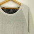 ReorMix 十字架 ラインストン レースドッキング 異素材切替 長袖Tシャツ レディース JPN:M