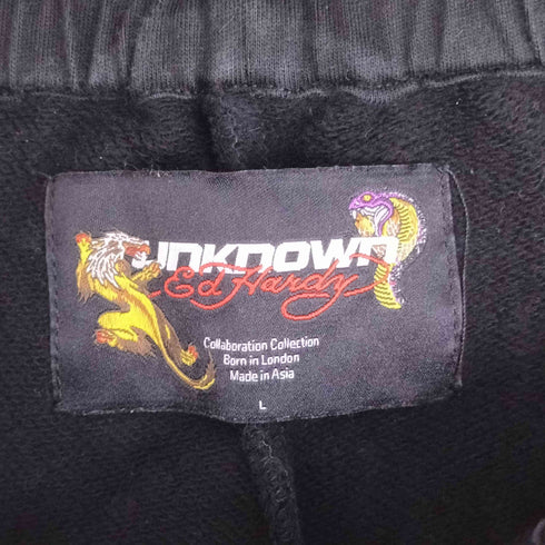 アンノウン UNKNOWN SKELETON AND CROSSES RHINESTONE JOGGER ライトストーン ジョガーパンツ メンズ JPN:L