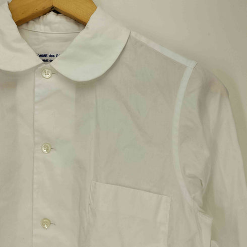 コムデギャルソンコムデギャルソン COMME des GARCONS COMME des GARCONS AD2014 丸襟 ラウンドカラー コットン 長袖 シャツ レディース JPN:XS
