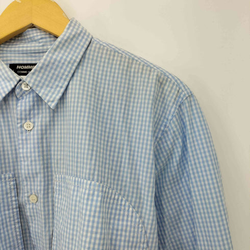 コムデギャルソンオムドゥ COMME des GARCONS HOMME DEUX 24ss ギンガムチェック パッチワーク 長袖シャツ メンズ JPN:L