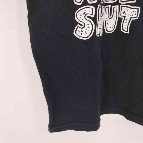 アンビル Anvil 90s USA製 袖シングルステッチ IF AGREE WILL YOU SHUT UP クルーネック 半袖 Tシャツ メンズ JPN:L