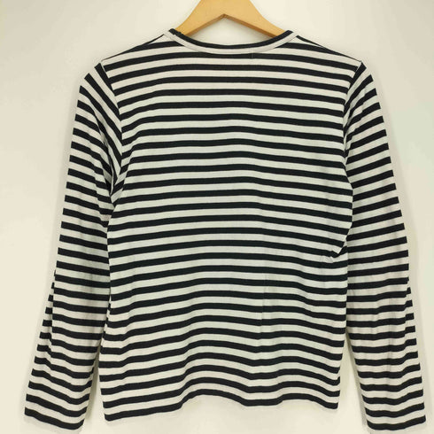 プレイコムデギャルソン PLAY COMME des GARCONS AD2016 ハートワッペン ボーダーカットソー レディース JPN:M