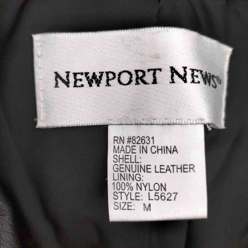 NEWPORT NEWS 本革 ロングレザーコート メンズ import:M