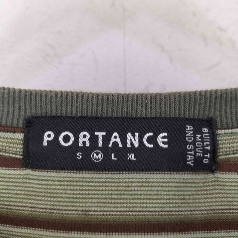 PORTANCE ポータンス OG STRIPED L/S TEE OG ストライプ ロングスリーブ Tシャツ メンズ M