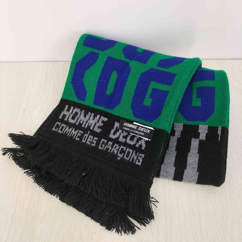 コムデギャルソンオムドゥ COMME des GARCONS HOMME DEUX 25aw ACRYLIC JACQUARD アクリルジャガード フリンジ サッカーマフラー メンズ