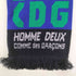 コムデギャルソンオムドゥ COMME des GARCONS HOMME DEUX 25aw ACRYLIC JACQUARD アクリルジャガード フリンジ サッカーマフラー メンズ