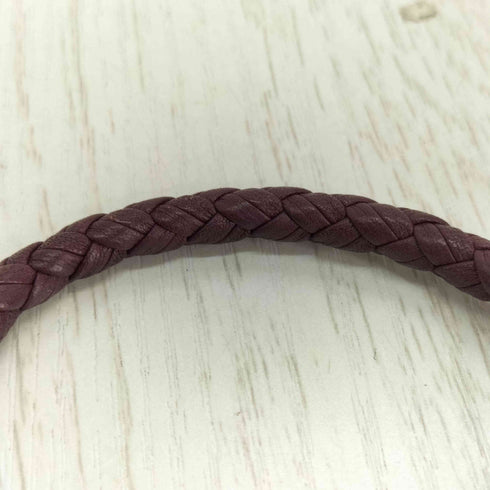 サルヴァトーレフェラガモ Salvatore Ferragamo 編み込み ウーブンレザー ブレスレット メンズ